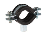 Rubber Lined Pipe Clips, M8/M10 Threaded