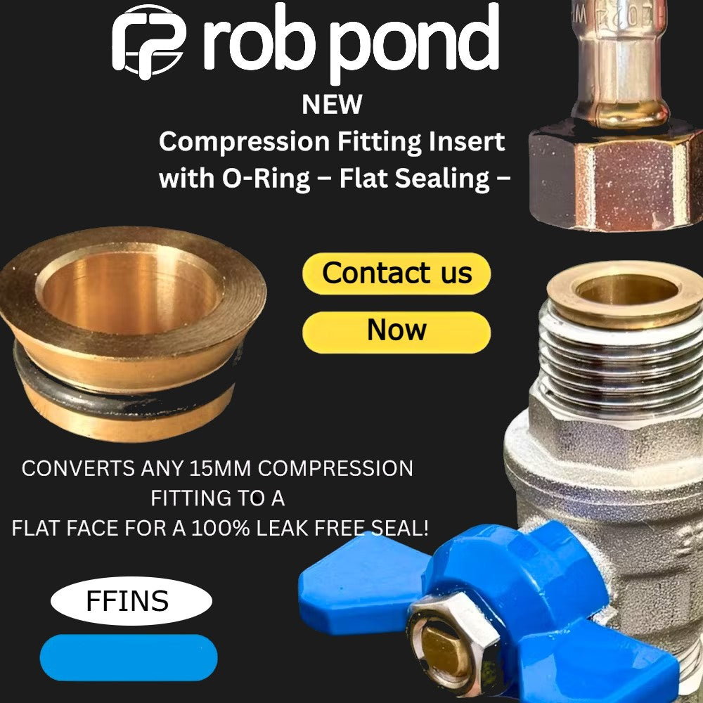 15mm Flat Faced Compression Insert – Rob Pond Ltd