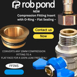 15mm Flat Faced Compression Insert
