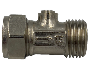 15mm x 1/2" MI Flat-faced Straight ISO valve