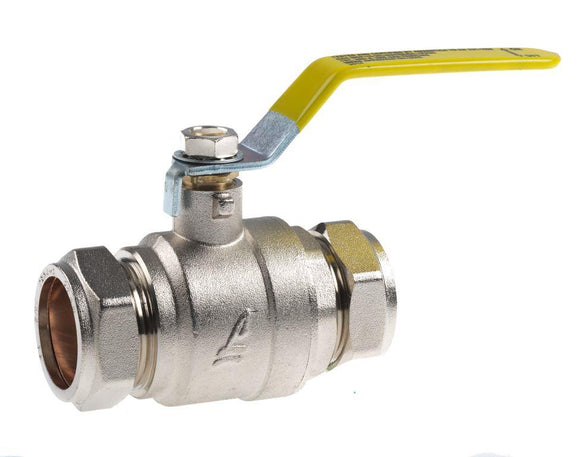 Yellow Lever Ball Valves