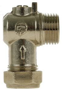 15mm x 1/2" MI Flat-faced Angled ISO valve