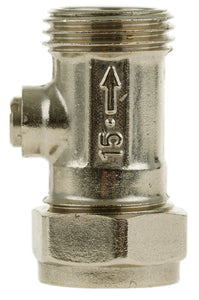 15mm x 1/2" MI Flat-faced Straight ISO valve