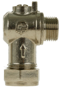 15mm x 3/8" MI Flat-faced Angled ISO valve